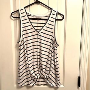 Twist hem sleeveless top